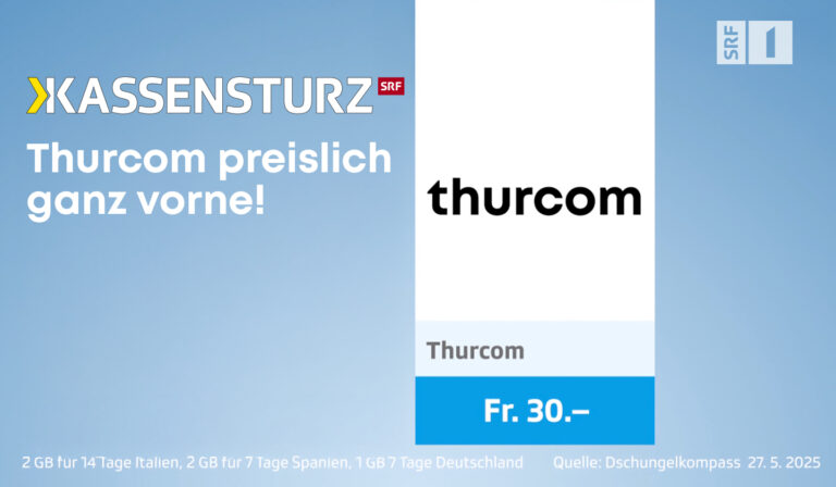 Bei Preis und Leistung liegt Thurcom ganz vorne!