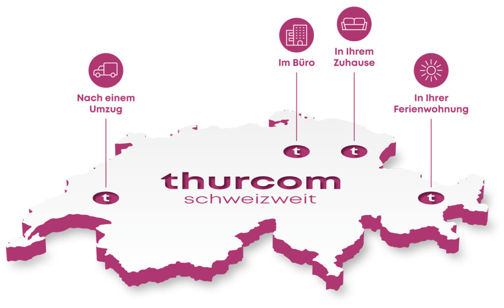 Thurcom gibt’s in der ganzen Schweiz